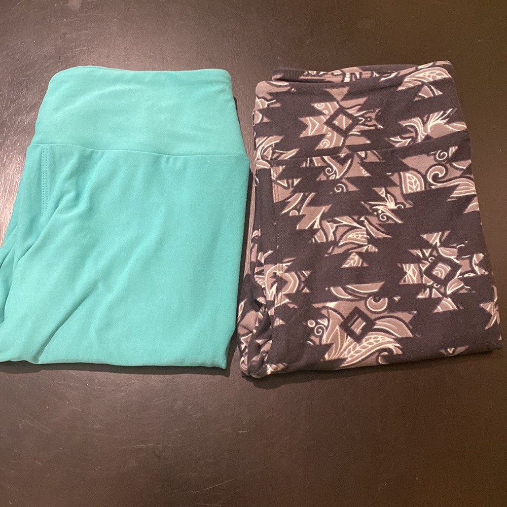 Lularoe Cozy Soft Leggings, Set of 2, OS